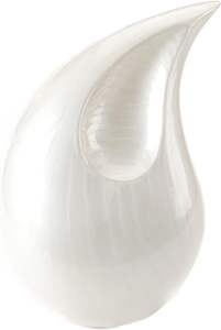 Urne de cendres de larme en métal massif avec finition nickelée Conception gravée Urne funéraire d'excellente qualité - Product Image 2