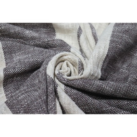 Vente flash : Couverture en coton rayée moderne faite à la main en Inde, pour canapé, lit et autres, toutes saisons, avec taille personnalisée