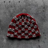 Gorro de Invierno de Alta Calidad para Hombre, Gorro de Punto con Pedrería, con Logotipo Personalizado, Precio al por Mayor, Estilo Personalizado OEM, Moda 2026