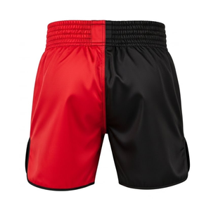 Two-Tone <b>Red</b> & Black MMA <b>Shorts</b> | Classic Boxing & Training Trunks - Product Image 2