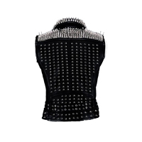 Klasik hakiki deri erkek yelekler 100% inek derisi deri motosiklet kulübü kolsuz ceket Slim Fit rahat su geçirmez bahar