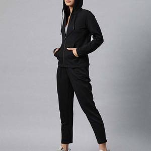 New Arrival Winter Vintage Hooded Casual Fashion Outdoor <b>Men's</b> Tracksuits Customized Size <b>Cheap</b> Price Street Wear <b>Black</b> Color - Product Image 2