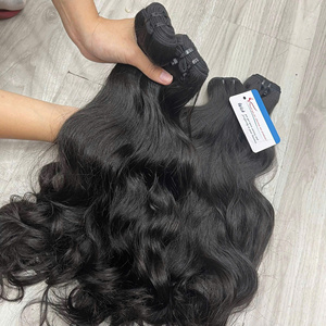 Venta 2025 Cabello Ondulado Natural con Cutícula Alineada Extensiones de Cabello Humano al por Mayor Cabello Vietnamita Tejido Sin Caída Sin Enredos - Product Image 2