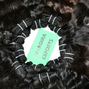 Extensions de Cheveux Humains Indiens Remy Vierge 100% de Qualité Supérieure, Cuticules Alignées, Ondulés, Double Trame, Pas Chers, Vendeur Waves By Export - Product Image 5
