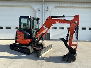 Mini-excavatrice hydraulique compacte Kubota U35-4 de 3,5 tonnes, à bras de rotation zéro, sur chenilles, équipement de construction à vendre - Product Image 3