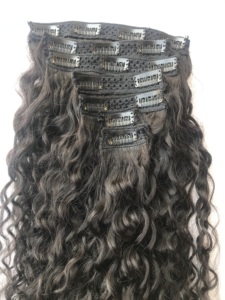 Extensiones de cabello humano brasileño rizado Natural para mujer, extensiones de cutícula con 7 juegos de cabello humano sin procesar, rizado mongol peruano, 200 gramos, venta al por mayor - Product Image 4