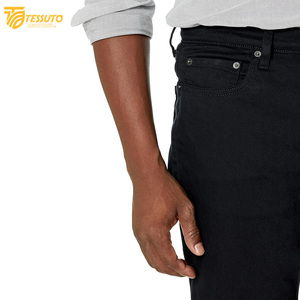 Pantalones cortos de mezclilla de talla grande para hombre, pantalones vaqueros holgados clásicos informales de pierna recta, pantalones cortos holgados ajustados elásticos - Product Image 2