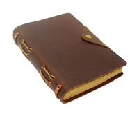 Couverture de cahier en cuir A5 personnalisée de haute qualité impression vierge avec clé et serrure couverture de livre de journal en cuir