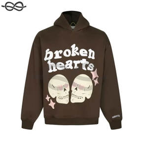 เสื้อฮู้ดและเสื้อสเวตเตอร์ผ้าฝ้ายแบบมีฮู้ดลายพัฟโอเวอร์ไซส์ - Product Image 4