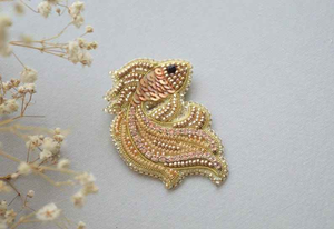 High Quality Women's Clothing <b>Accessories</b> Beaded Brooches for Gifts and Parties by glowin fashion - Product Image 4
