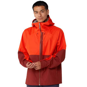 Veste de pluie en toile à capuche pour homme avec motif lettres, tissu en nylon léger pour un rangement facile, style streetwear - Product Image 2