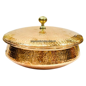 Marmite à soupe de luxe en cuivre martelé Plat à soupe moderne pour servir des soupes, des ragoûts et des repas chauds à des prix abordables du grossiste - Product Image 1