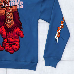 Fabricant personnalisé pulls à capuche homme vieilli broderie soleil délavé vintage coton lourd lavé à l'acide sweat à capuche pour garçons - Product Image 5