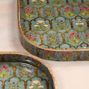 Plateaux en bois avec impression numérique émaillée, plateaux décoratifs polyvalents, plateau de service en bois pour le petit-déjeuner, disponible au prix le plus bas - Product Image 4