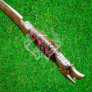 Couteau Bowie en acier D2 personnalisé fait à la main-Couteau de chasse professionnel avec étui en cuir, poignée ergonomique en résine, cadeau idéal - Product Image 3