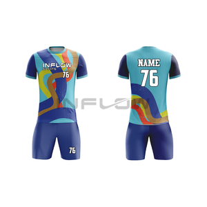 Uniformes de Fútbol de Sublimación Transpirables de Secado Rápido con Nuevo Diseño, 100% Poliéster, Uniformes de Fútbol Personalizados para Equipos, OEM - Product Image 4