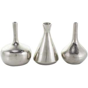 Jarrón Redondo de Aluminio con Diseño Art Deco para Decoración del Hogar, Bodas y Navidad - Product Image 1