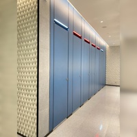 Panneau de cloison de toilettes en stratifié compact HPL, imperméable, pour toilettes commerciales