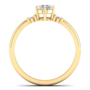 Anillos de Compromiso REYES Personalizados de Oro Amarillo de 14K con Moissanita de 1.36 Quilates, Anillos de Promesa de Boda Personalizados, Joyería Fina para Mujer - Product Image 4