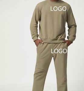 Ensemble de vêtements de sport personnalisés pour hommes confortable pour les entraînements et décontracté motif solide respirant pour la saison d'automne - Product Image 2