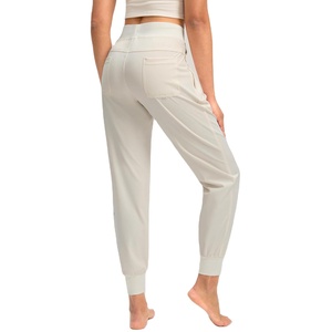 Beige mujeres Cargo Joggers ligero gimnasio viaje Casual entrenamiento pantalones bolsillos con cremallera estilo Atlético 2026 - Product Image 5