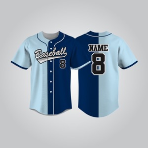 Maillot de baseball design personnalisé avec nom de l'équipe nom du joueur numéro - Product Image 1
