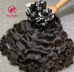 ขายส่งผมกัมพูชาดิบหยักธรรมชาติคุณภาพสูงดิบที่ยังไม่ได้ผ่านการแปรรูปจากผู้บริจาคคนหนึ่งด้วยราคาที่ดีที่สุดสําหรับการต่อผมมนุษย์ - Product Image 4