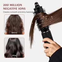 Brillant Diamant 8 en 1 Coiffure Sèche-Cheveux Brosse À Air Chaud Styler Secador De Cabelo Salon Professionnel Sèche-Cheveux