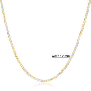 Chic Square Design Zirconia Stone <b>Tennis</b> <b>Necklace</b> Handmade Turkish 925 Sterling <b>Silver</b> Link Chain Dainty Trendy Jewelry - Product Image 3