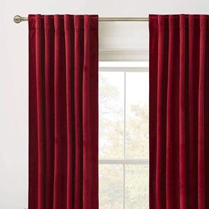Burgundy Red Velvet <b>Curtains</b> for Living Room Custom Blackout Bedroom Burgundy Velvet <b>Curtain</b> <b>Extra</b> <b>Long</b> Drapes Rich Luxury Set - Product Image 2