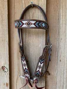 Ensemble de harnais pour cheval en cuir avec points de couture argentés, motif floral, huile légère, collier de poitrail, équipement équestre occidental, Inde - Product Image 4