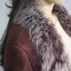 Abrigo de Mujer de Gamuza y Cuero, Cortavientos, Relleno de Plumón, Forrado y Cálido para Viajes de Invierno, Actividades al Aire Libre y Uso Diario - Product Image 3