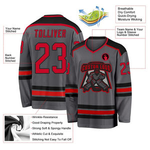 2025 personnalisé sublimé respirant Hockey sur glace uniforme vêtements de sport nouveau Polyester Hockey sur glace maillot pull Hockey sur glace maillot hommes - Product Image 4