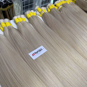Extensions de cheveux humains de vague droite soyeuse de couleur claire de haute qualité gros en vrac du Vietnam expédition rapide-tous les conseils de longueur - Product Image 1