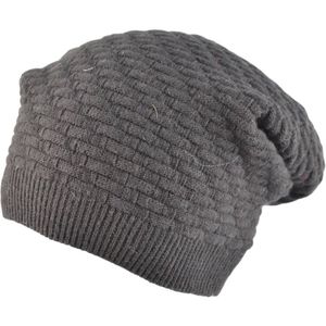 หมวกถักสไตล์สั้นใช้ได้ทั้งชายและหญิงหมวกผ้าแคชเมียร์แท้ทรงถั่วนิ่มหมวกถักสีพื้น - Product Image 4