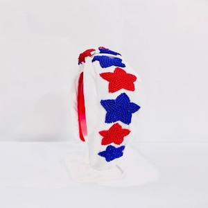 ที่คาดผมลูกปัดปักด้วยมืออุปกรณ์แต่งผมสำหรับผู้หญิงเครื่องประดับผมแบบถัก - Product Image 4