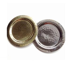 Sous-verre en cuivre pur COASTER METAL martelé forme ronde avec couvercle en verre Table et tampon en métal à usage domestique - Product Image 5