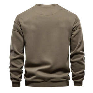 Sweat-shirts streetwear de haute qualité pour hommes, 100% coton molletonné, sweat-shirt surdimensionné personnalisé, respirant, 2026 - Product Image 6