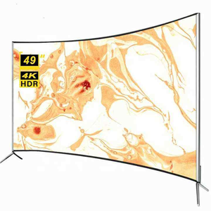 สมาร์ททีวี 55 นิ้ว จอโค้ง 4K Ultra HD HDTV LED ระบบปฏิบัติการแอนดรอยด์ ลำโพงในตัว โหมดเกมส์ Wi-Fi ปรับแต่งได้ หน้าจอ LCD เกรด A+ - Product Image 3