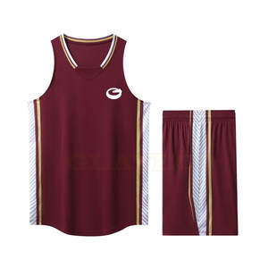 Uniforme de baloncesto de color sólido de último diseño, ropa deportiva personalizada de talla grande, transpirable y cómodo - Product Image 1