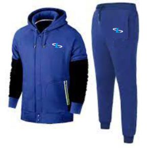 Survêtement d'entraînement de football pour hommes noir à fermeture éclair complète uniforme de football coupe-vent personnalisé en gros - Product Image 1