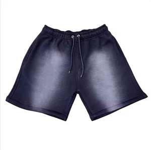 Short Cargo Acid Washed Street wear Sun Faded Distressed Acid Washed Shorts pour hommes High Quality Men Cotton French Terry - Product Image 3