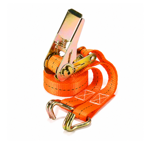 Correa de Amarre de Poliéster de 25 mm y 800 kg con Ganchos en S Personalizados para Sujeción de Carga, Transporte, OEM, ODM - Product Image 1