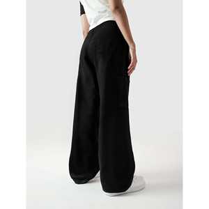 กางเกงคาร์โก้เอวสูงสีดำ รุ่นยูทิลิตี้ V1 ผ้าแคนวาส - Product Image 6