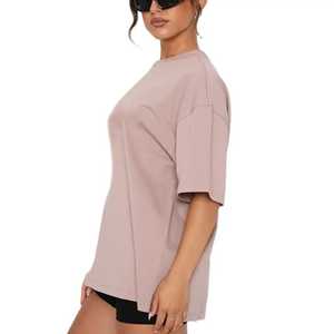 เสื้อยืดลำลองสำหรับผู้หญิงหนัก220ก. เสื้อผ้าคอตตอน/ใยไม้ไผ่ระบายอากาศได้ดีแห้งเร็วขนาด2025ใหม่ - Product Image 3