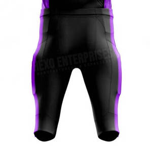 2023 Uniforme de football américain Couleurs violettes et noires Séchage rapide Conception de haute qualité pour une utilisation sportive - Product Image 6