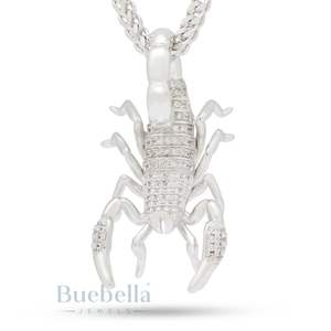 Escorpión rey oro hielo Hip Hop Royal Energy colgante collar feroz estilo religioso para hombres boda Moissanite colgantes encantos - Product Image 4