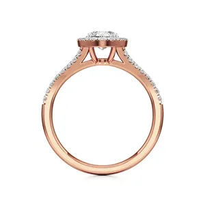 แหวนเพชรทรงวงรี - ดีไซน์หรูหราสง่างาม - Product Image 4