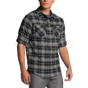 Camisas de franela a cuadros Retro de estilo urbano a la moda, diseño personalizado, ropa de calle de algodón 100%, característica transpirable - Product Image 5