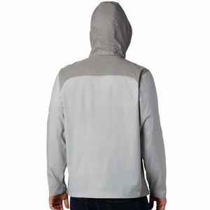 เสื้อแจ็กเก็ตกันฝนสำหรับผู้ชายเสื้อแจ็กเก็ตกันฝนออกแบบได้เองมีปกตั้งอุปกรณ์กันฝนสไตล์ใหม่สำหรับผู้ชาย - Product Image 3